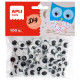 Set 100 ojos adhesivos redondos Negro 4mm