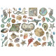 Die Cuts surtidos -Songs of the Sea criaturas Stamperia