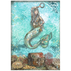 Papel de Arroz Songs of the Sea sirena Stamperia A-4