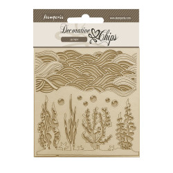 Decorative Chips 14x14 cms Stamperia Songs of the sea corales