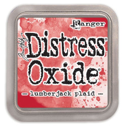 Tinta Distress Oxide lumberjack plaid