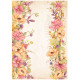 Papel de Arroz Woodland borde floral Stamperia A-4