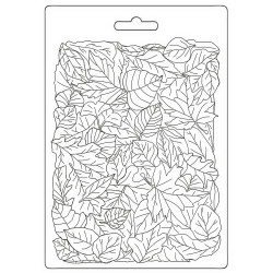 Stamperia Soft Mould A5 Woodland textura de hojas