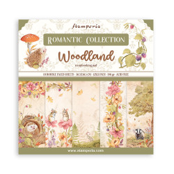 Colección Woodland Stamperia 30 x30 Maxi Backgrounds