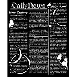 Stencil Stamperia 20x25 Coffee and chocolate Daily News