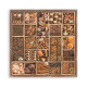 Colección Scrap Stamperia 20.3x20.3 coffee and chocolate Una cara