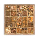 Maxi Block Papeles Scrap Stamperia 30 x30 Coffee and chocolate 1 cara
