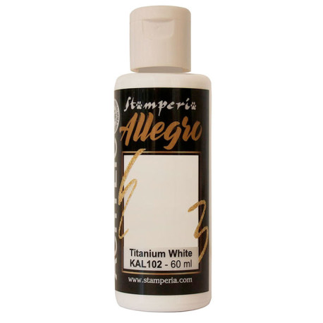 Pintura Allegro Titanium white  Stamperia