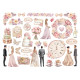 Die Cuts surtidos - Romance forever ceremony Stamperia