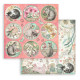 Coleccion Orchids and cats Stamperia 30 x30