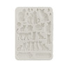 Stamperia Silicone mold A5 Orchids and cats gatos