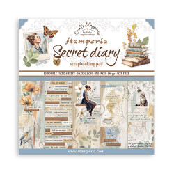 Colección Scrap Stamperia 20.3x20.3 Secret Diary