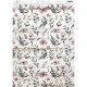 Papel Arroz Artis Decor 29,7X42CM . Flores con fondo vintage