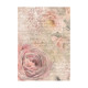 Kit 8 Papeles arroz A-6 backgrounds shabby rose Stamperia