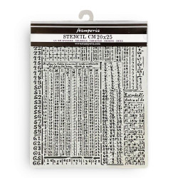 Stencil Stamperia 20x25 Fortune jeroglificos