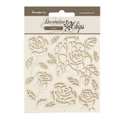 Decorative Chips 14x14 cms Stamperia Shabby Rose de Rosas