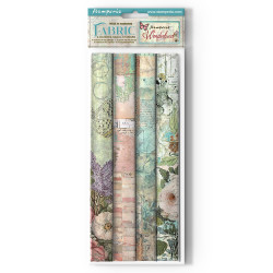 Paquete 4 hojas de Tela 30x30 cms. Stamperia Klimt