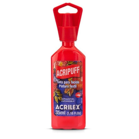 Pintura Hinchable Acripuff Acrilex 35 ml 507 Rojo fuego