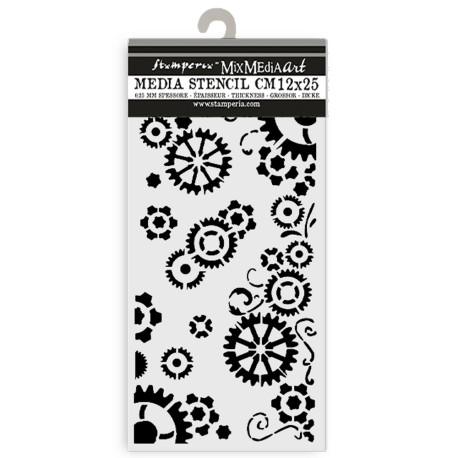 Stencil Stamperia Gear up for Christmas textura