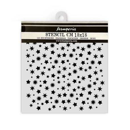 Stencil Stamperia Classic Christmas star pattern 18x18 cms