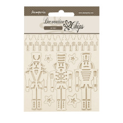 Decorative Chips 14x14 cms Stamperia The Nutcracker soldados