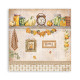 Maxi Block Papeles Scrap Stamperia 30 x30 Golden Harmony 1 cara