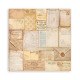 Maxi Block Papeles Scrap Stamperia 30 x30 Golden Harmony 1 cara