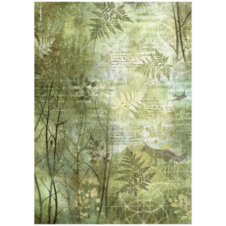 Papel de Arroz Forest Arboles Stamperia A-4