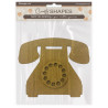 Formas decorativas Stamperia : Golden Harmony Telefono