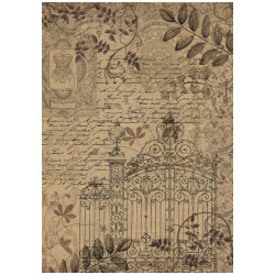 Papel de Arroz Olde lace verja  Stamperia A-4