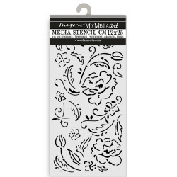 Stencil Stamperia Olde lace flores