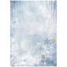 Papel de Arroz Create Happiness Dewdrops copoas de nieve azules Stamperia A-4