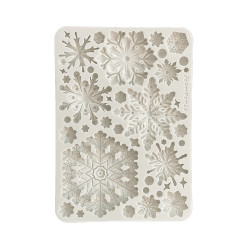 Stamperia Silicone mold A5 Create Happiness Dewdrops copos de nieve