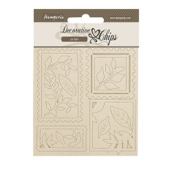 Decorative Chips 14x14 cms Stamperia Create happiness Dewdrops sellos