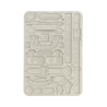 Stamperia Silicone mold A5 Art of Travelling cinturones y manijas