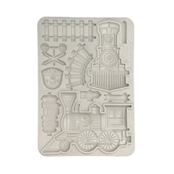 Stamperia Silicone mold A5 Art of Travelling tren