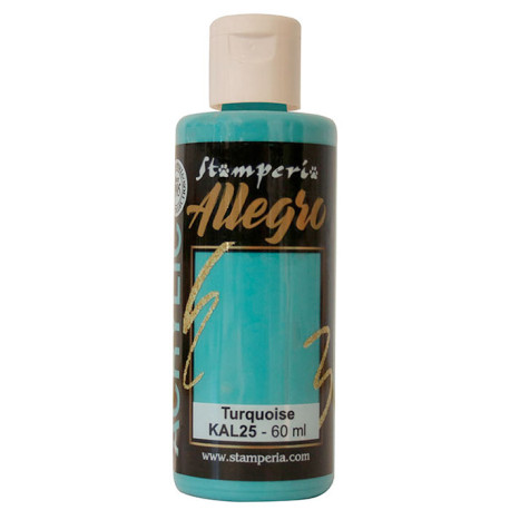 Pintura Allegro Turquoise Stamperia