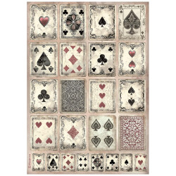 Papel de Arroz Master of Magic Cartas Stamperia A-4