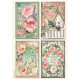 Papel de Arroz House of Roses 4 cartas Stamperia A-4