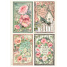 Papel de Arroz House of Roses 4 cartas Stamperia A-4