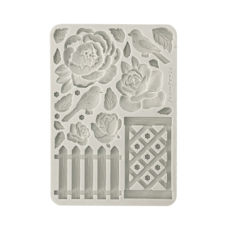 Stamperia Silicone mold A5 House of Roses valla