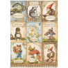 Papel de Arroz Hidden Grove cartas Stamperia A-4