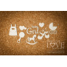 Chipboard - Arrow with dreamcather - Indiana