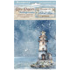 Kit 8 Papeles arroz A-6 backgrounds Silent Sea Stamperia