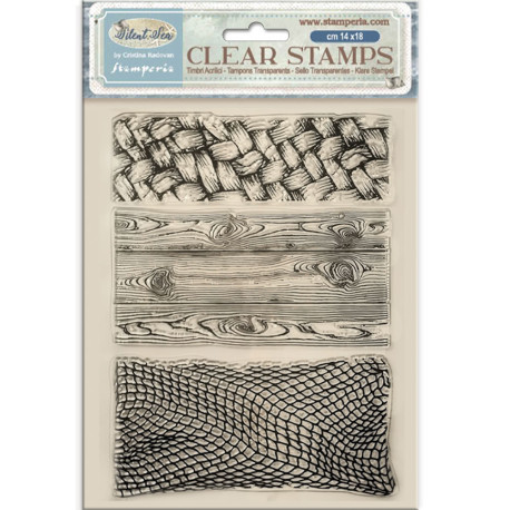 Sellos 14x18 Stamperia Silent Sea l3 texturas