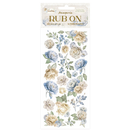 Rub-on Stamperia 10.16x21.6 cms. Timeless Flores