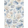 Papel de Arroz Timeless Rosas Grandes Stamperia A-4