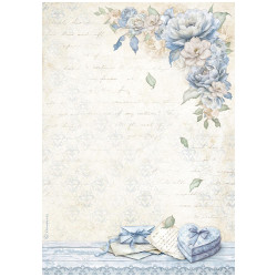 Papel de Arroz Timeless Caja de Corazon Stamperia A-4