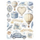 Papel de Arroz Timeless elementos mixtos Stamperia A-4