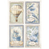 Papel de Arroz Timeless 4 cartas Stamperia A-4